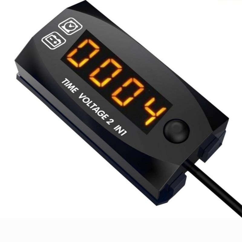 COD VoltMeter Digital Plus Jam 2 IN 1 Universal waterproof anti air