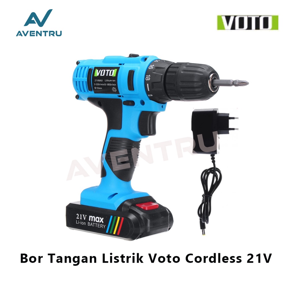 Bor Tangan Listrik Cordless 12V 21V Rechargeable Electric Hand Drill