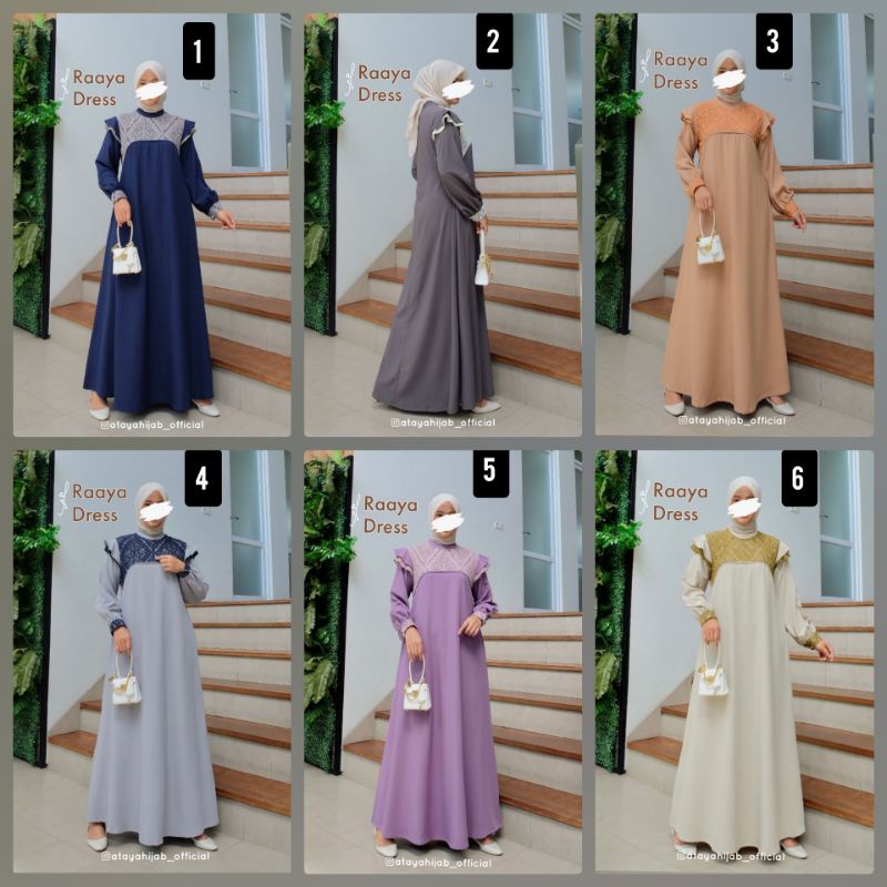 GAMIS Cantik Terbaru  Raaya by ATAYA HIJAB ORI