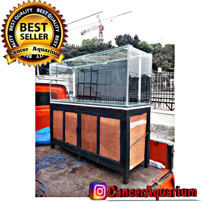 Aquarium Set Sump Filter Dan Rak Hollo Lapis Multiplek 150x50x60 10MM