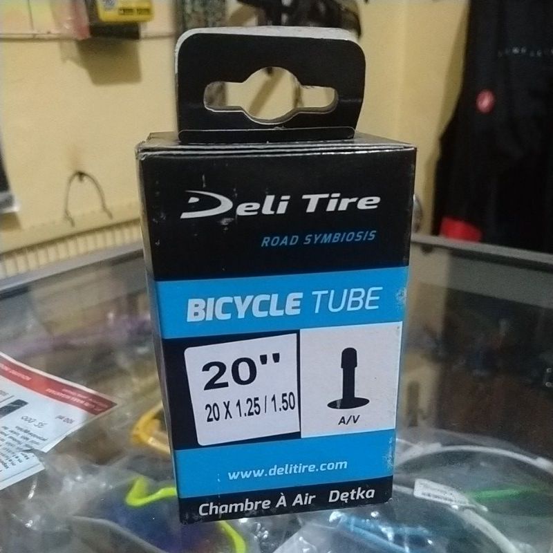 ban dalam Deli tire 20 x 1.25 / 1.50 AV ban dalam sepeda lipat Minion minivelo dop motor