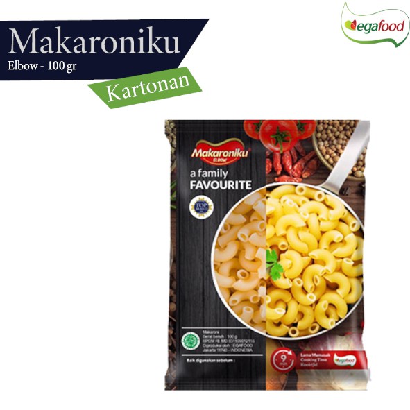 

Makaroni Elbow 100 gr ( Kemasan Plastik )