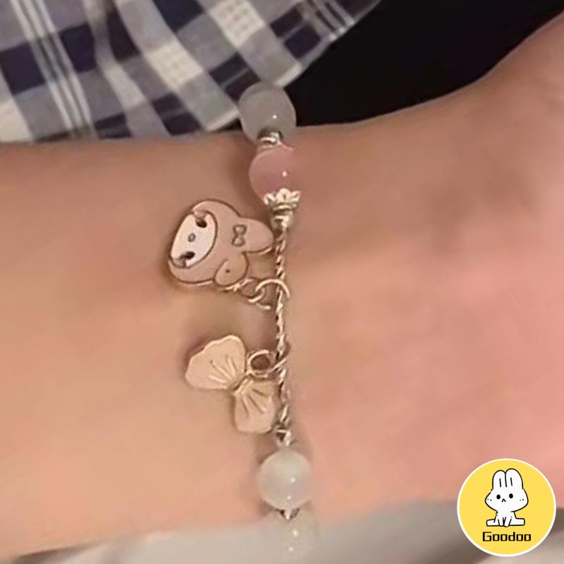 Melody Cinnamon Dog Opal Gelang Lucu Sederhana Gelang Hadiah Pacar -Doo