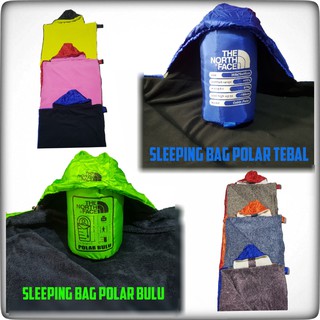 Sleeping Bag Polar Bulu Extra Te   bal Extra Hangat Bisa Jadi