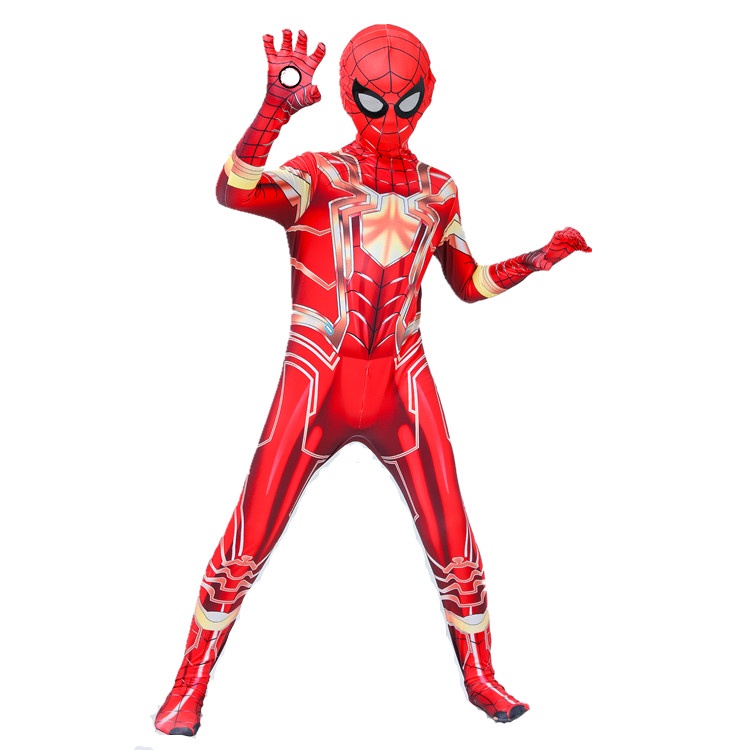 Voucher Halloween Party Spider-man: Miles Celana Ketat Anak Cosplay Game Superhero Avengers Kostum