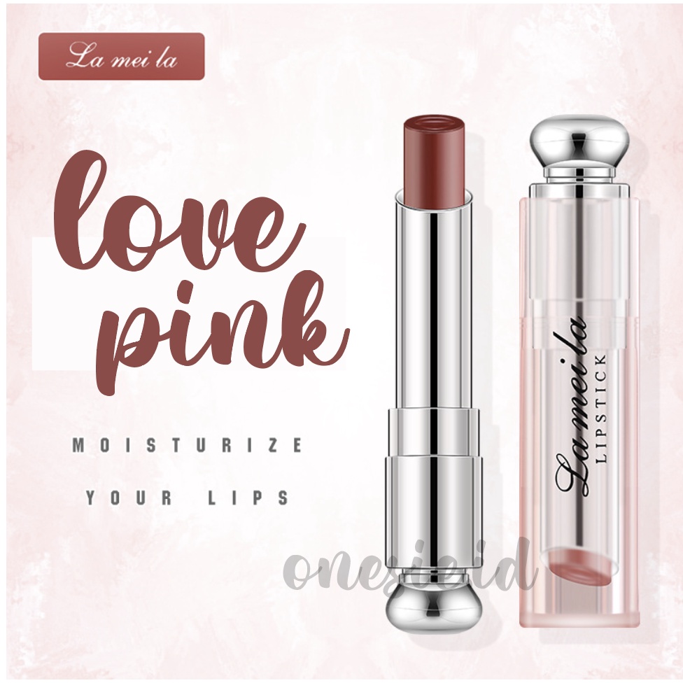 LAMEILA Love Pink Lip Balm Lipstick Lip Gloss Menjaga Lipstik Tetap Lembab LA092 1009