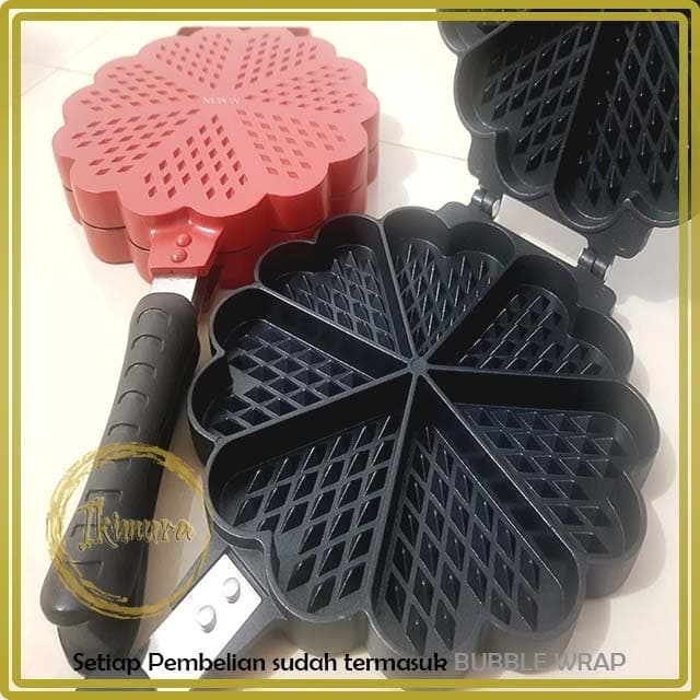 Panci Cetakan Kue Waffle Maker PFOA Free Nupon Anti Lengket