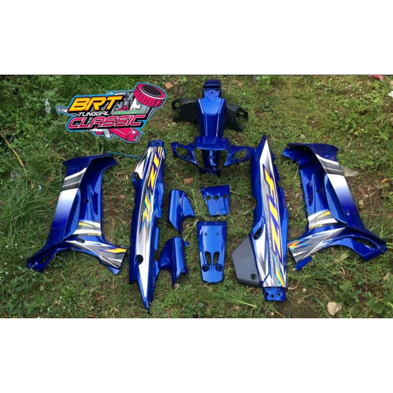 murah cover body bodi fiz r full set halus warna biru