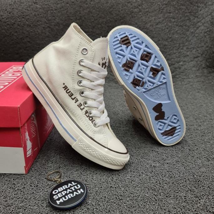 [[COD]] SEPATU SNEAKERS 70S HIGH X GOLF LE FLEUR CREAM SOL GLOSSY IMPORT TERMURAH Kode 1214