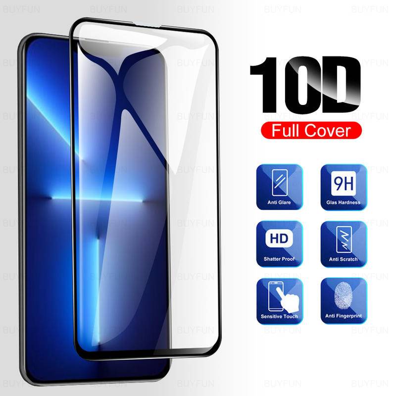 1PCS Full Cover Black Border Tempered Glass For iPhone 13 Pro Max Mini 13Pro Max Screen Protective Glass Film