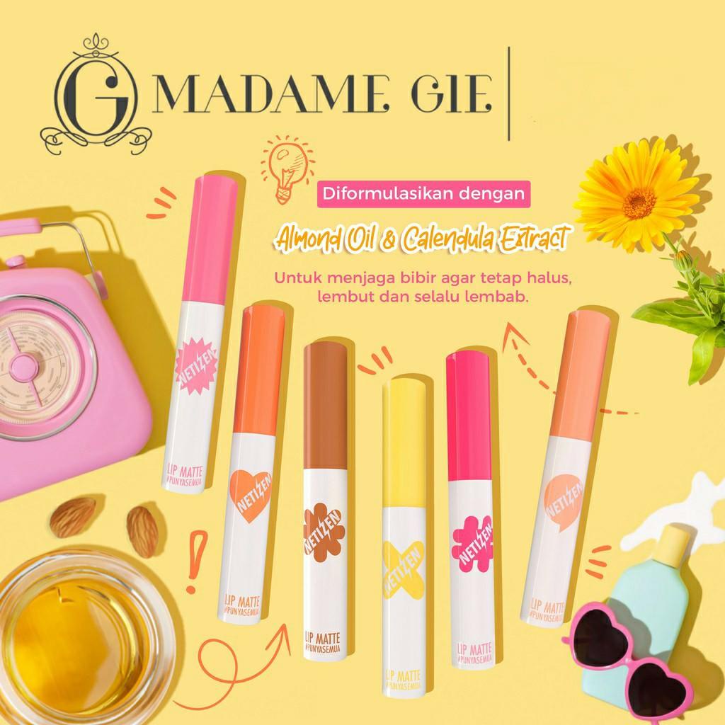 Madame Gie Lip Matte Netizen - Make Up Lipstick | Lip Cream