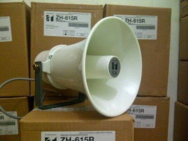 Horn Speaker 15 W TOA ZH 615 R 615R Bulat Klakson Sirene Siren Sirine Motor Mobil 15 Watt Wat