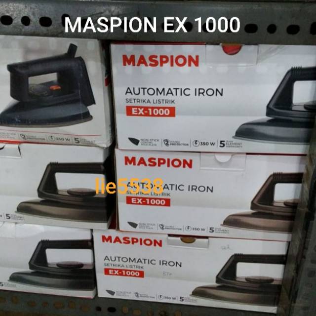 Jual Setrika Maspion Ex 1000 Econ Dry Iron Shopee Indonesia