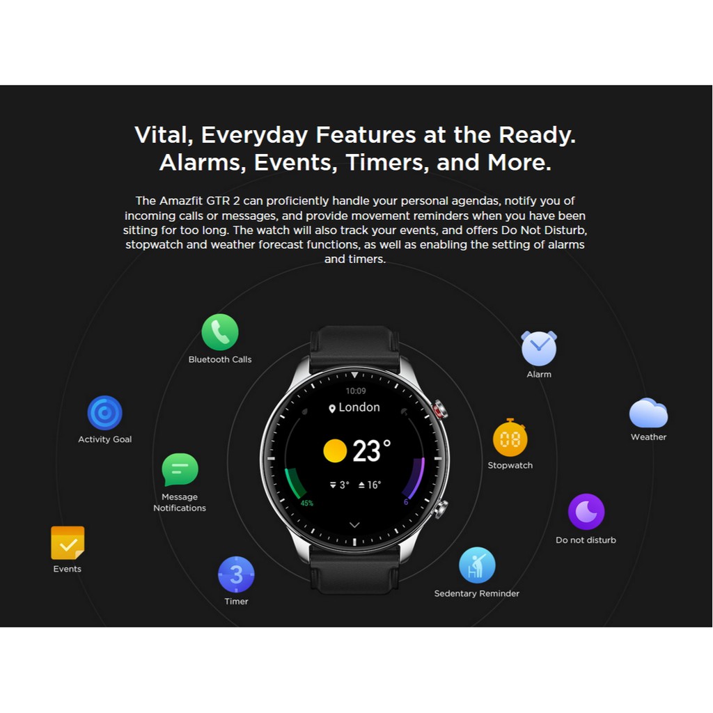 Amazfit GTR 2 Smartwatch Global Version - Garansi Resmi