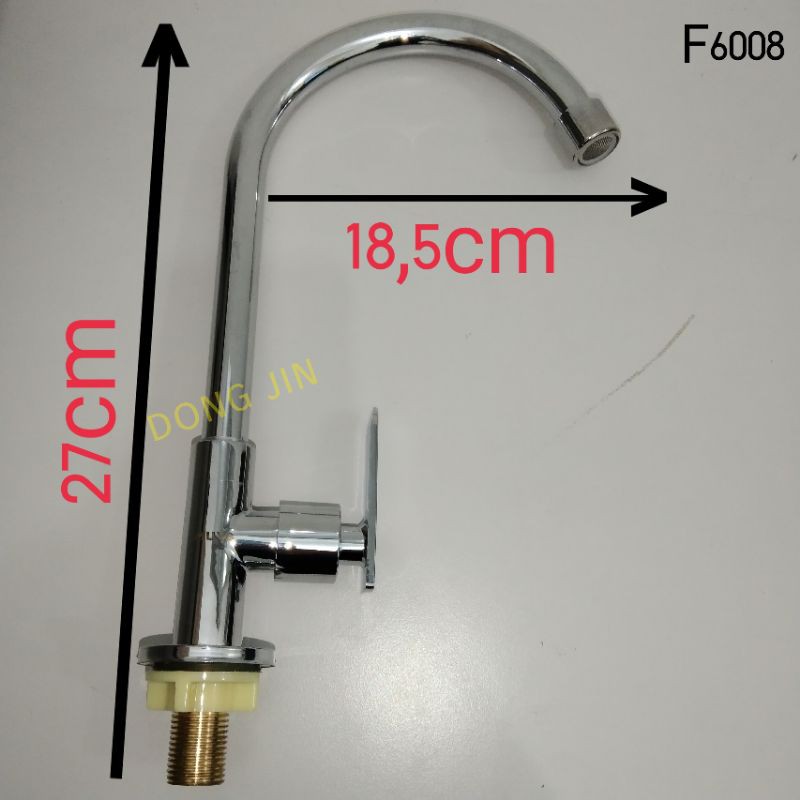 Kran air Leher Angsa Kuningan F6008
