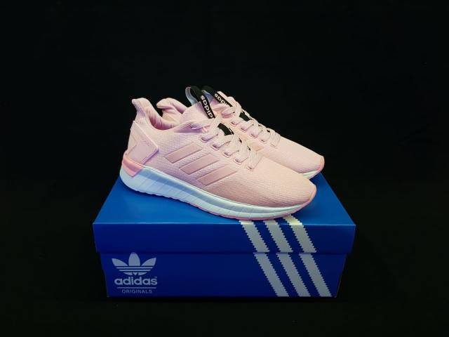 Sepatu Adidas Questar Ride Grey Black Pink Abu Peach Termurah Berkualitas Best Seller Kado Hadiah