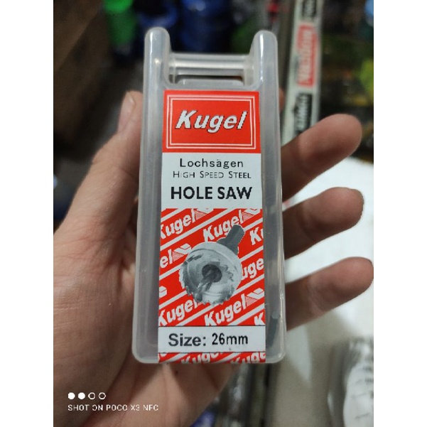 HOLE SAW BESI KUGEL HSS 26MM / MATA BOR LUBANG BESI HOLESAW KUGEL 26MM