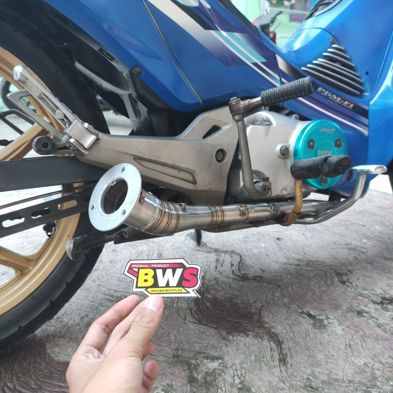 pipa leher knalpot dan adaptor supra x125 pnp knalpot standar original
