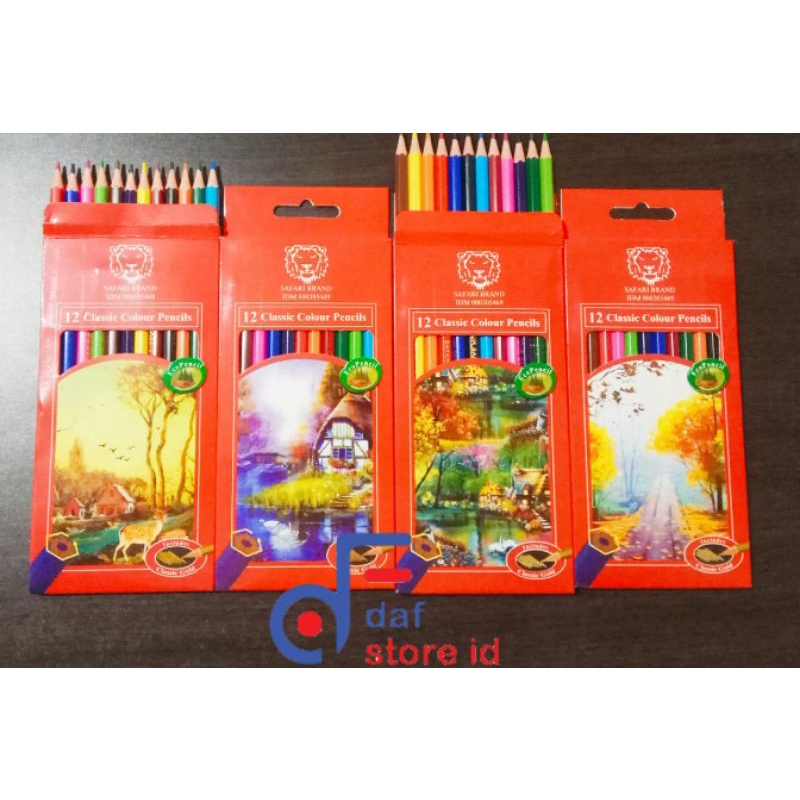 

Pensil Warna 12W Panjang Safari Brand - Pencil Colours 12C
