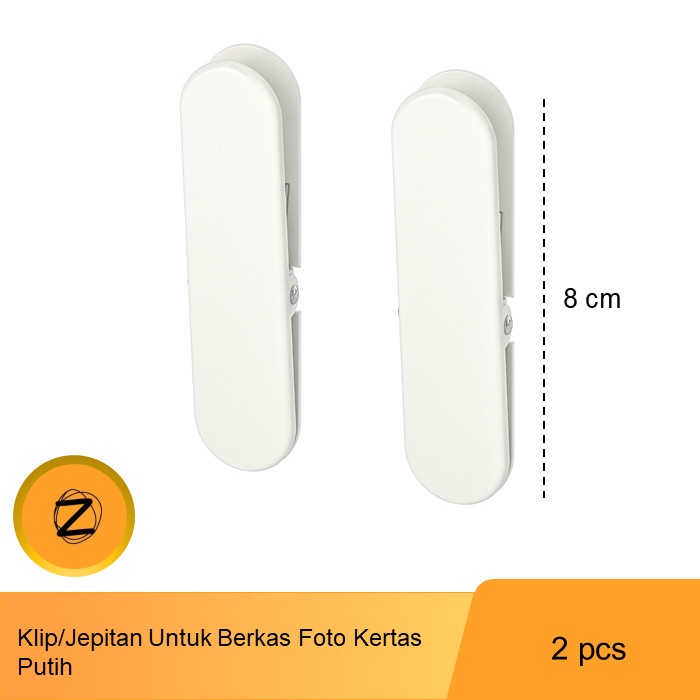 

Klip/Jepitan Untuk Berkas Foto Kertas Putih 2 pcs