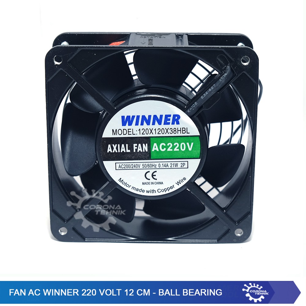 Fan AC Winner 220 Volt 12 cm - Ball Bearing