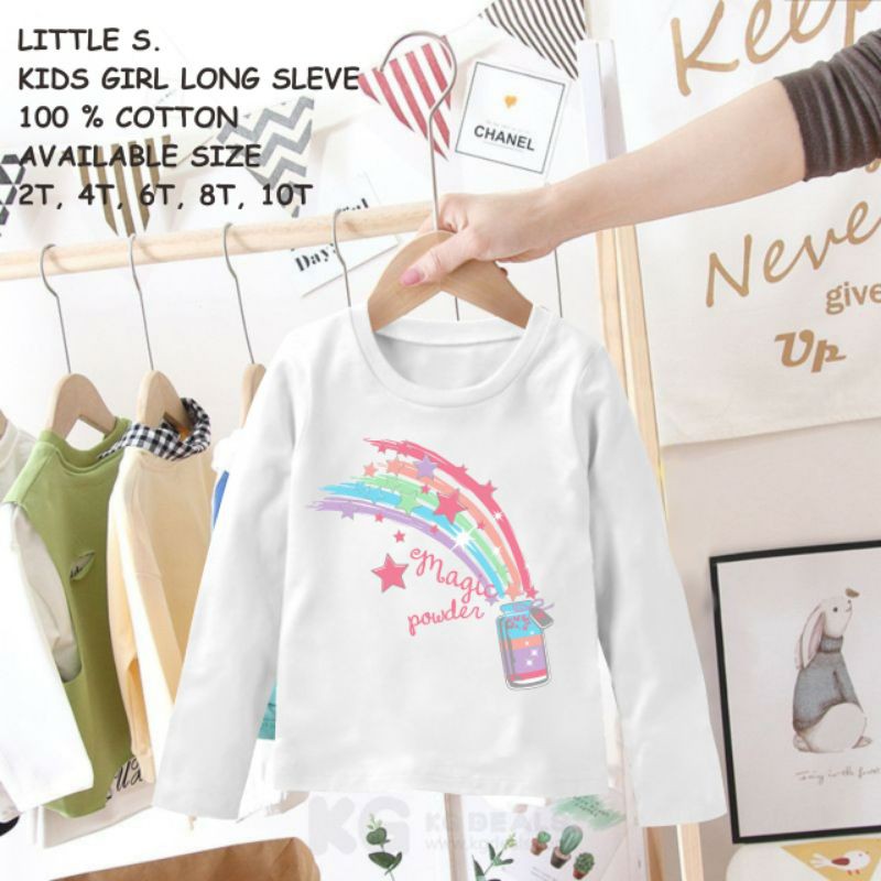 Kaos anak lengan panjang perempuan usia 1 sampai 8 tahun TERLARIS-5