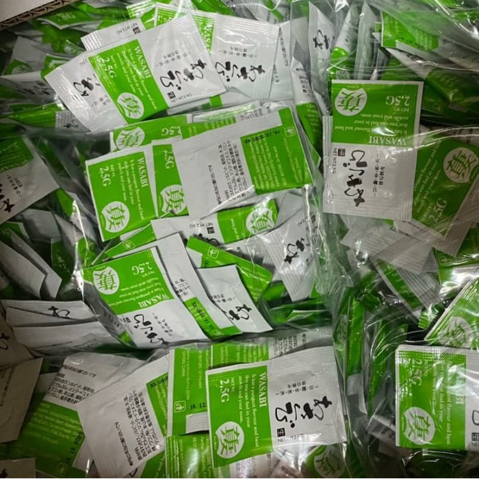 

Best Seller - Wasabi Paste Sachet Hot 2Gr X 500 Pcs ( 1 Kg )