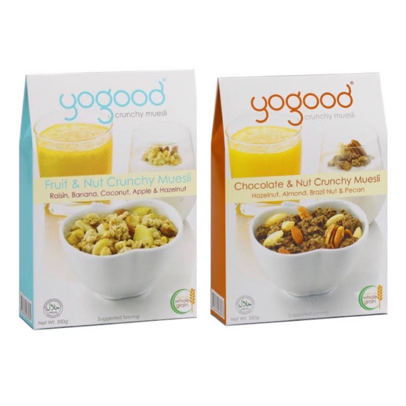 Jual YOGOOD Chocolate & Nut Crunchy Muesli Cereal YOGOOD Fruit & Nut