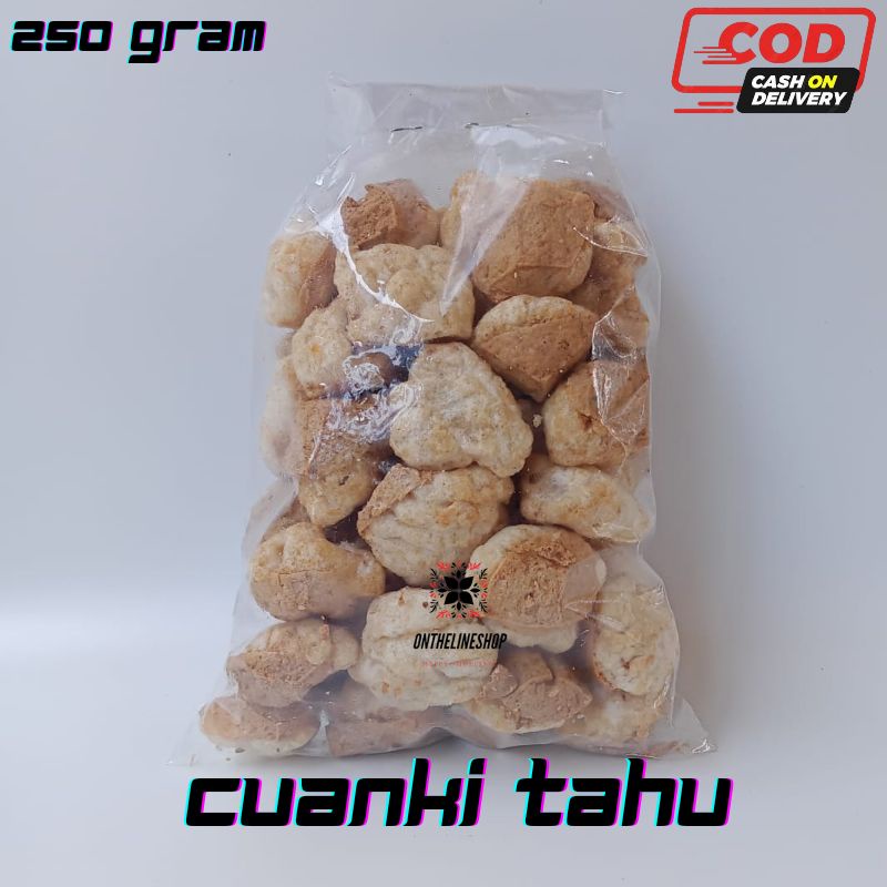 Jual Cuanki Tahu Kering 250 Gram Topping Baso Aci Topping Seblak