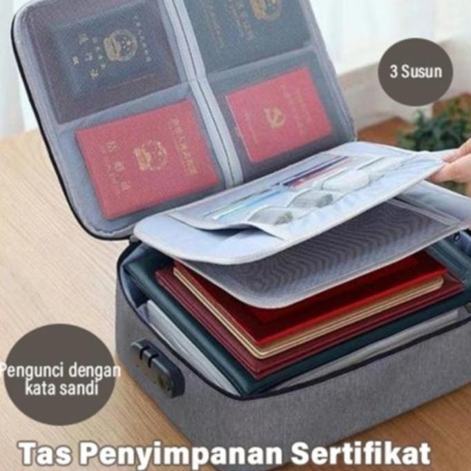 

Office & Stationery | Document Organizer | Tas Penyimpanan Surat File Travel Bag Box Storage Bag Box Portable | Best Seller
