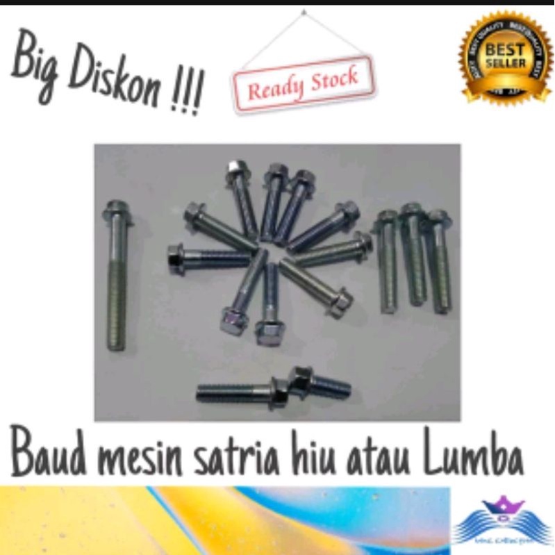 Baut baud mesin satria 2tak lumba hiu
