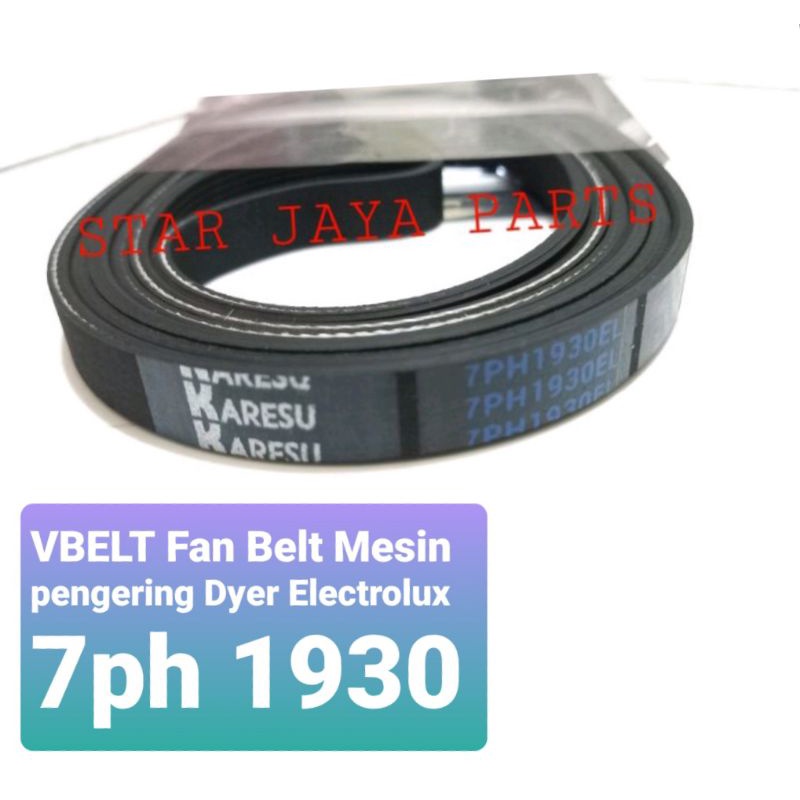 VBELT Fan Belt Mesin pengering Dyer Electrolux 7ph 1930