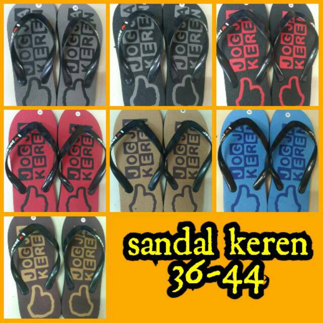 sandal jogja cowok / cewek murah Grosir & ecer / sendal japit pria wanita khas jogja / sendal japit 