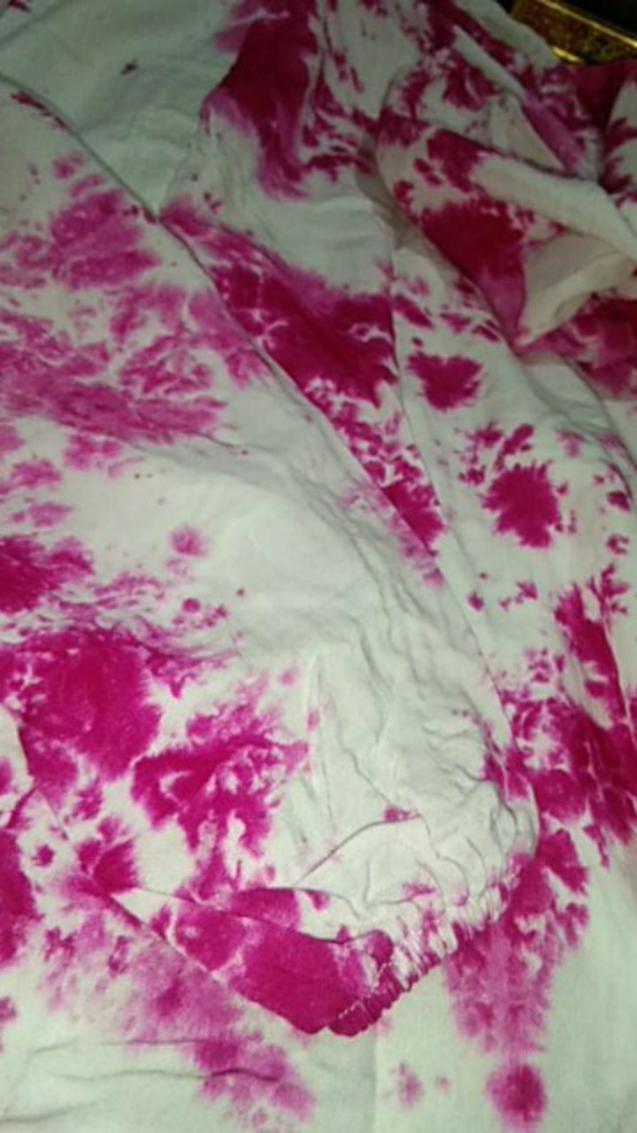 Gamis Tie Dye Shibory Busui || Shibory Tie Dye || Batik Pekalongan Maju