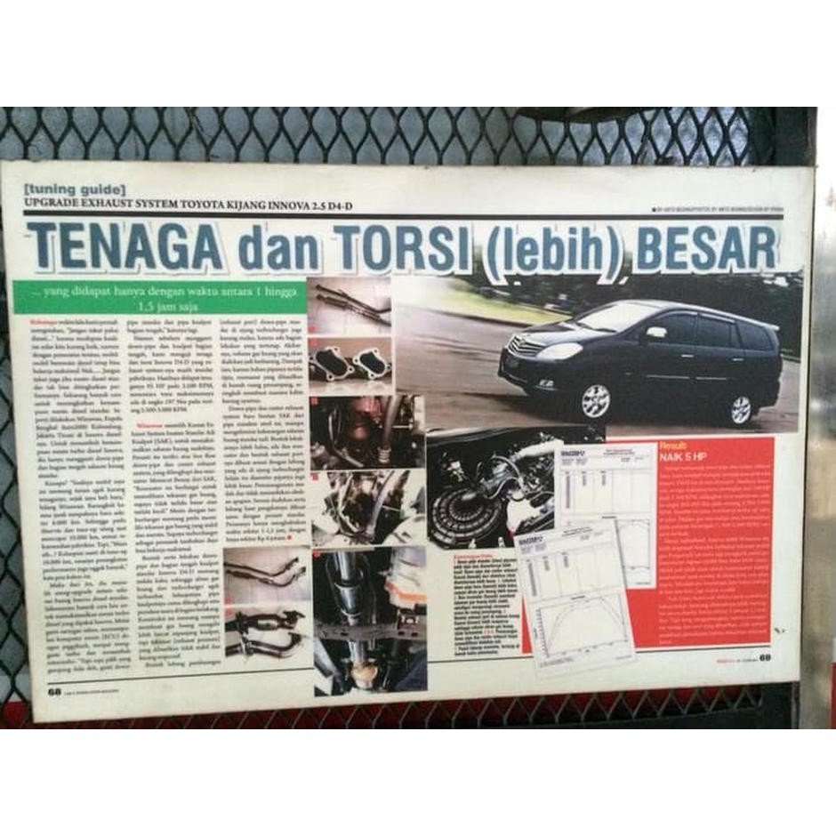 Promo Downpipe Kansai Exhaust Toyota innova , fortuner D4D Diesel tools Limited