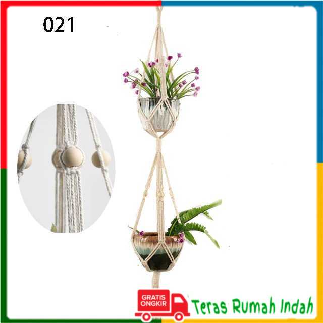Tali Gantungan Pot Bunga Tanaman Hias - Tali Kur Pot Gantung Dekorasi