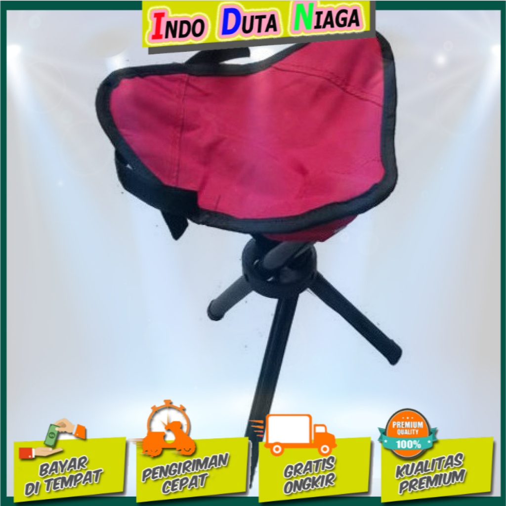 TaffSPORT Kursi Lipat Memancing Folding Legged Beach Stool Chair A0003