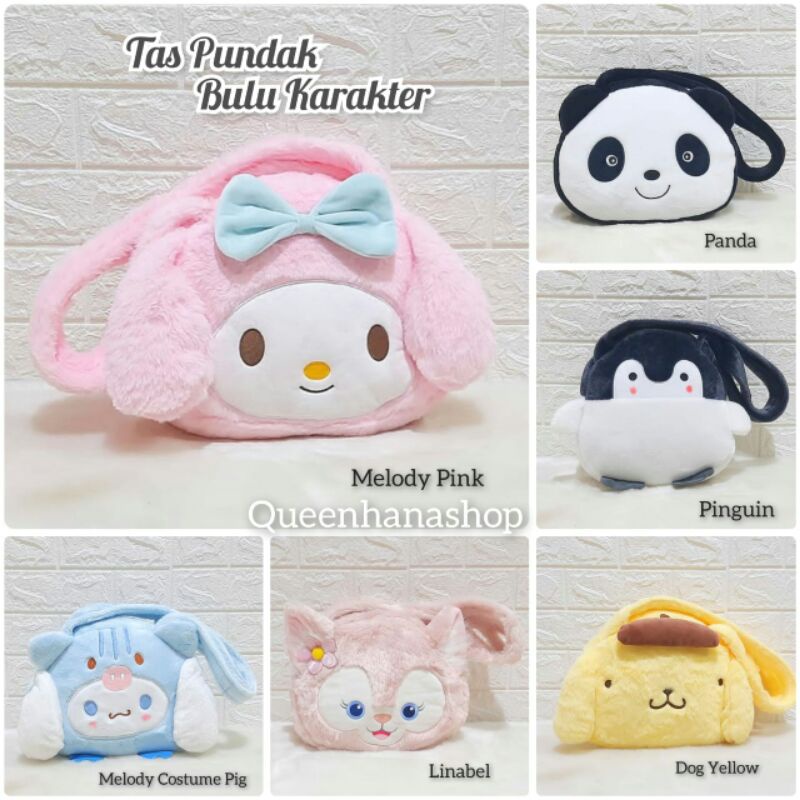 Tas Pundak Karakter Cinnamon Melody / Tas Bahu Karakter / Tas Anak