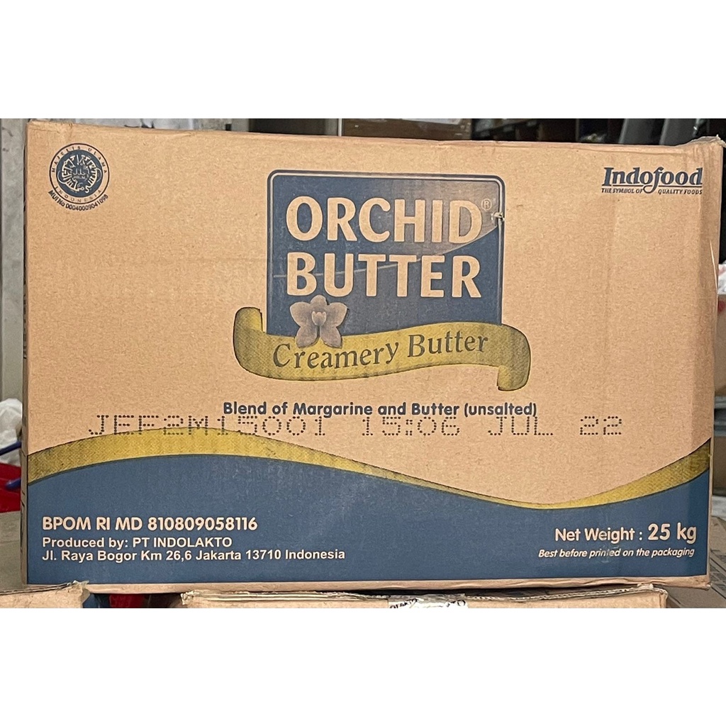 Orchid Butter Unsalted 25kg - Unsalted Gosend Grab