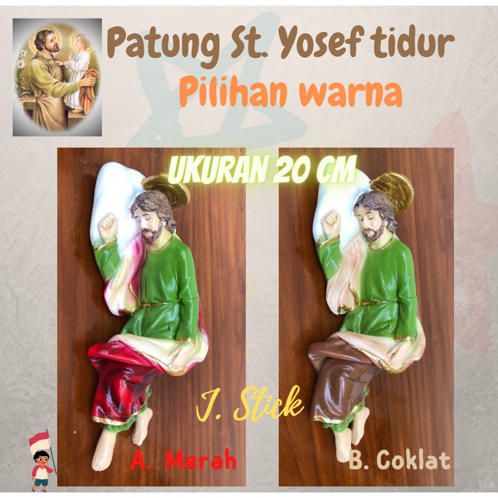 PATUNG ST. YUSUF TIDUR , 20 CM