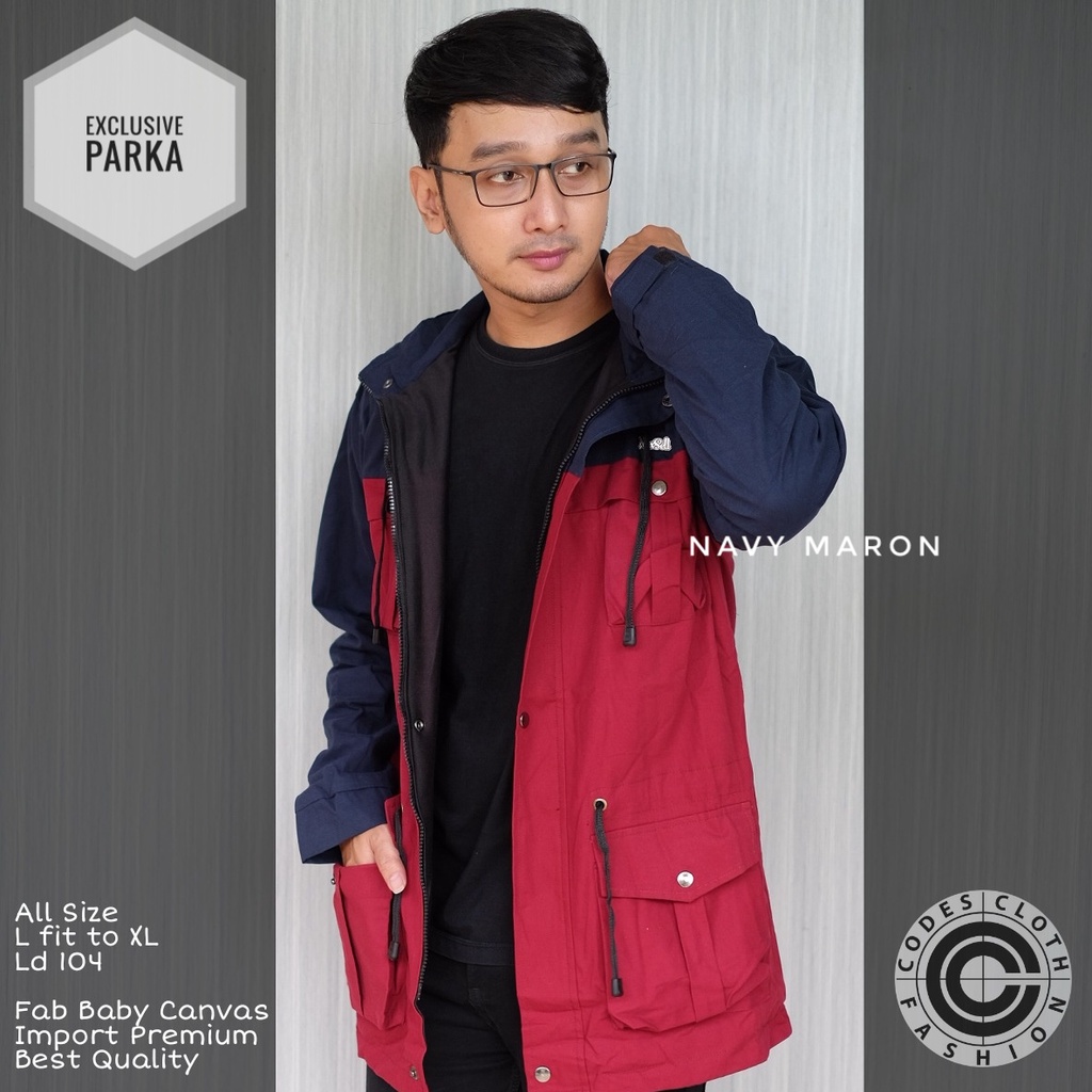 Jaket Pria Jaket Parka Kanvas Exclusive