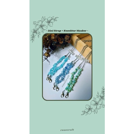 2in1 Strap Konektor Masker Batu Pecah