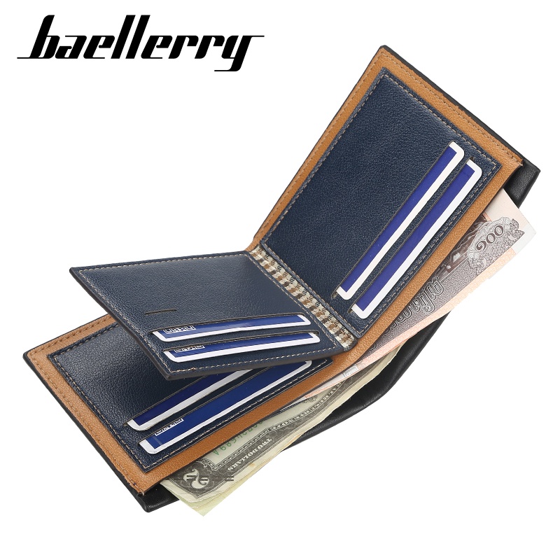 BAELLERRY D0032 Dompet Pria Bahan Kulit PU Leather Premium WATCHKITE WKOS