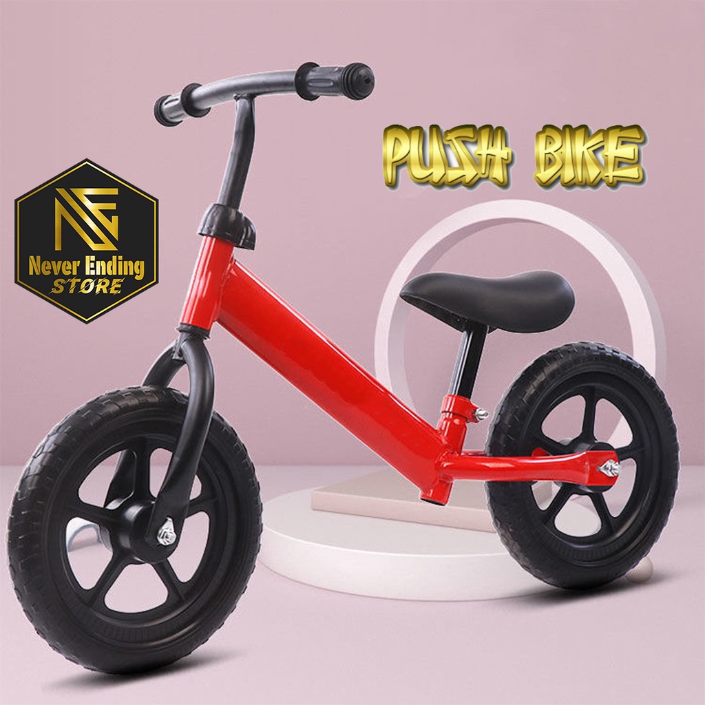 Sepeda Anak Pushbike Balance Bike Anak Roda 2 Sepeda Keseimbangan Anak  Push Bike Anak  Perempuan Laki Laki Merah Putih Biru Pink Hitam / Sepada Anak Murah Viral Bestseller 2 cycle cocok untuk usia 1 2 3 4 5 tahun