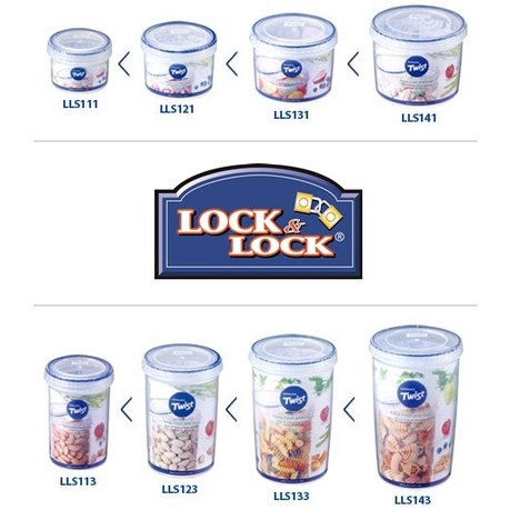 Lock n Lock Twist Round Food Container Toples Lock n Lock