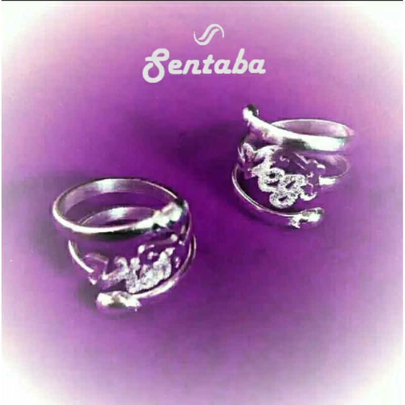 Cincin Nama Perak Murni 999