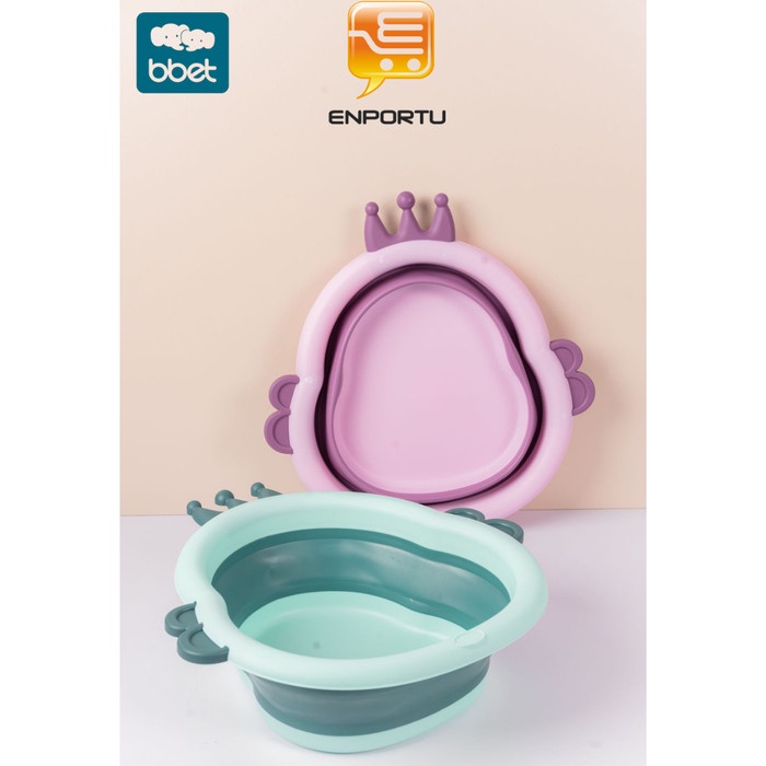 BBET Ember Lipat Mini Baskom Mandi Bayi Portable Washing Bin