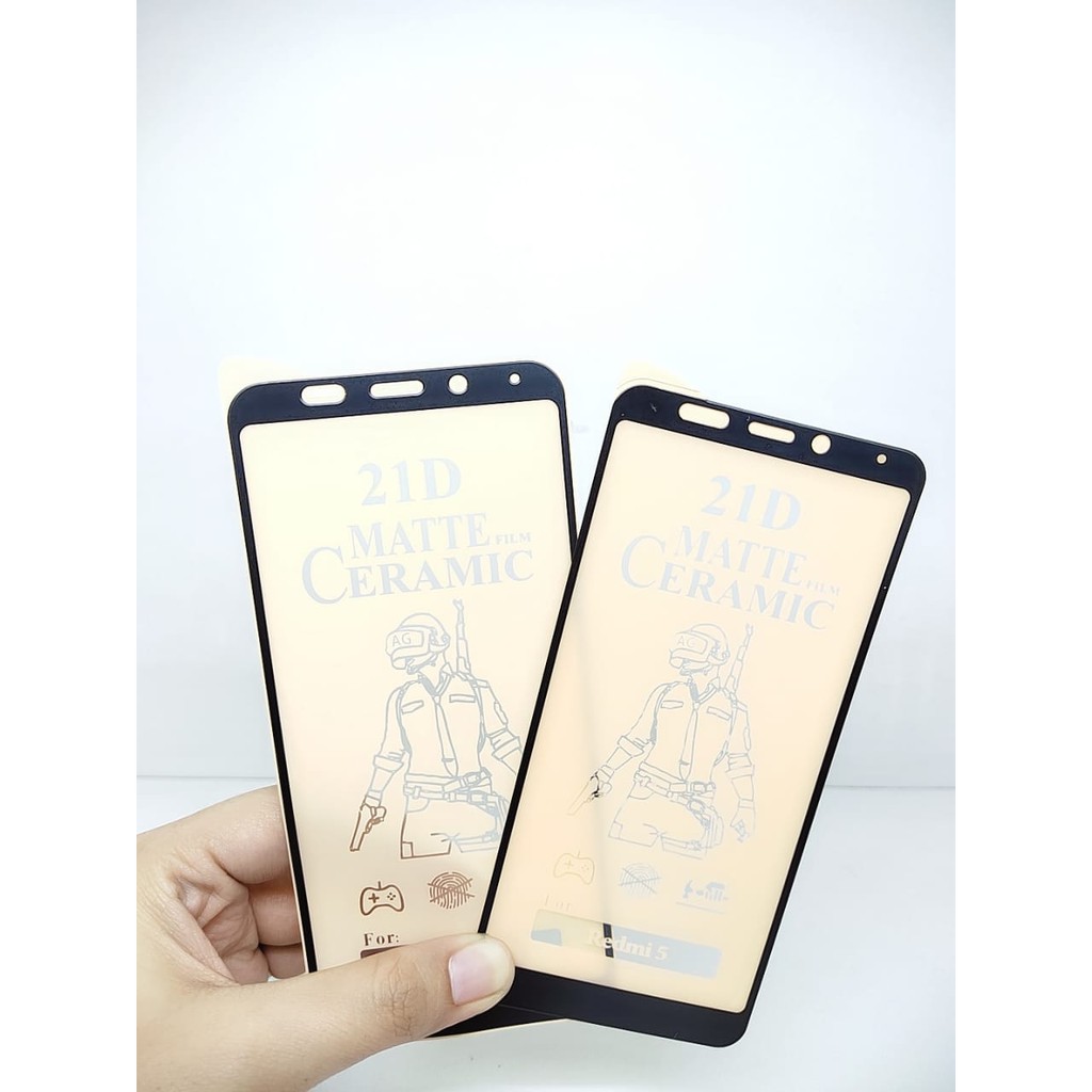 CMF Ceramic Matte Redmi 5 Redmi 5Plus Redmi Note 5 Full Screen Anti Gores Keramik Anti Minyak