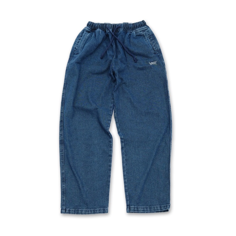 VAST RELAX PANTS - BAGGY FIT BLUE DENIM