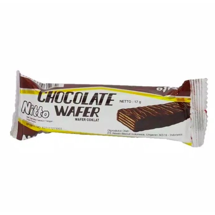 Nissin Nitto Chocolate Wafer Coklat 1 pack isi 10 Wafer Nissin Wafer